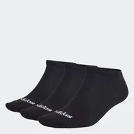 Skarpetki męskie - Skarpety do kostki ADIDAS T LIN LOW 3P IC1299 – Czarny - miniaturka - grafika 1