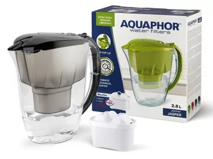 Dzbanek filtrujący wodę Aquaphor Jasper 2,8 l czarny + wkład filtrujący B25 - Dzbanki filtrujące - miniaturka - grafika 2