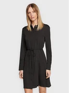 Sukienki - Calvin Klein Sukienka koszulowa K20K205348 Czarny Regular Fit - miniaturka - grafika 1