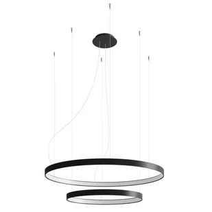 Zwisowa lampa ring Rio TH.212 Thoro LED 80W 4000K modernistyczna czarna - Lampy sufitowe - miniaturka - grafika 1