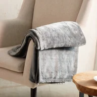 Koce - Koc MUKAVA jasnoszary 130x170 cm - miniaturka - grafika 1