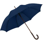 Parasole - Parasol długi męski Derby Oslo automat granatowy drewniana rączka - miniaturka - grafika 1