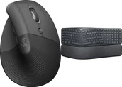 Myszki - Logitech Lift Graphite 910-006473 + Ergo K860 920-010108 - miniaturka - grafika 1