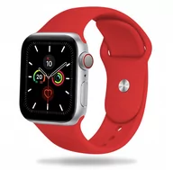 Akcesoria do smartwatchy - GK PROTECTION, Silikonowa opaska do Apple Watch 1/2/3/4/5/6/7/SE (42/44/45 mm), czerwony - miniaturka - grafika 1