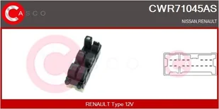 Przełącznik, podnośnik szyby Casco - Alternatory CWR71045AS - Akcesoria do układu elektrycznego - miniaturka - grafika 1