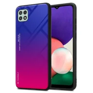 Etui i futerały do telefonów - Pokrowiec Do Samsung Galaxy A22 5G Etui w FIOLETOWO - CZERWONY TPU Obudowa Case Cover Plecki Ochronny Cadorabo - miniaturka - grafika 1