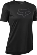 Odzież motocyklowa - Fox W Flexair Ss Jersey czarna - miniaturka - grafika 1