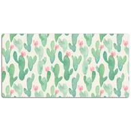 Podkładki na biurko - Mata ochronna na biurko Pastelowe kaktusy 120x60 cm - miniaturka - grafika 1