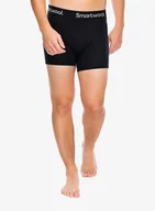 Majtki męskie - Bokserki termoaktywne Smartwool Everyday Merino Boxer Brief Boxed - black - miniaturka - grafika 1