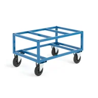 Wózki magazynowe - Wózek paletowy OUTLINE, 500 kg, koła gumowe Ø 200 mm, 1200x800x655 mm - miniaturka - grafika 1