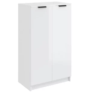Lumarko Szafka na buty, wysoki połysk, biała, 59x35x100 cm - Szafki na buty - miniaturka - grafika 3