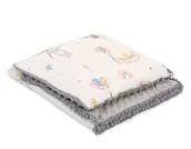 Koce i narzuty dla dzieci - Komplet: Dwustronny Kocyk Minky Poduszka - Baloniki 2 - miniaturka - grafika 1