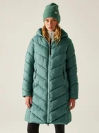 Kurtki damskie - Regatta Płaszcz pikowany "Anita" w kolorze zielonym - miniaturka - grafika 1