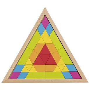 Goki Układanka mozaika trójkąt 58590 - Zabawki kreatywne - miniaturka - grafika 1