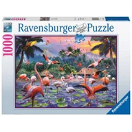 Puzzle - Ravensburger Puzzle - Pinke Flamingos - 1000 Teile - miniaturka - grafika 1