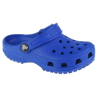 Klapki Crocs Classic Clog T Jr 206990-4KZ niebieskie - Buty dla dziewczynek - miniaturka - grafika 1