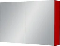 Szafki łazienkowe - Szafka łazienkowa z lustrem czerwona 100x65cm FOKUS - miniaturka - grafika 1