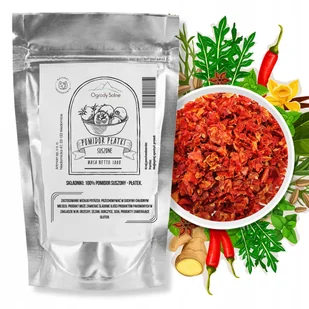 Przyprawa Pomidor płatki 100g wysoka jakość aromatyczny naturalne suszone - Przyprawy i zioła sypkie - miniaturka - grafika 1