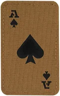 Odzież taktyczna i umundurowanie - Naszywka M-Tac Ace Of Spades Laser Cut - Coyote/Black (51109502) - miniaturka - grafika 1