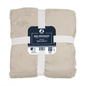 Koce - Koc polarowy 200x220 beżowy, ciepły, miękki DLA ALERGIKÓW - miniaturka - grafika 1