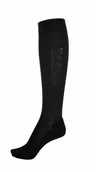 Skarpetki jeździeckie - Pikeur Podkolanówki jeździeckie SEQUIN TRANSFER - black - miniaturka - grafika 1