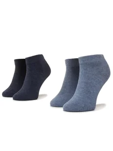 Tommy Hilfiger Zestaw 2 par niskich skarpet dziecięcych 301390 Granatowy - Skarpetki dla dzieci - miniaturka - grafika 1