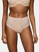 Majtki damskie - Triumph Figi klasyczne z wysokim stanem Make Up Illusion 10224802 Beżowy - miniaturka - grafika 1