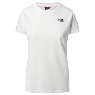 Koszulki sportowe damskie - Koszulka The North Face Simple Dome 0A4T1AFN41 - biała - grafika 1