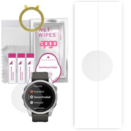 1x folia hydrożelowa ochronna do Garmin Fenix 7S Pro - apgo Smartwatch Hydrogel Protection Ochrona na ekran smartwatcha