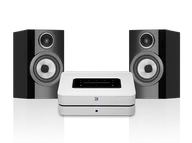 Zestawy stereo - Bluesound POWERNODE (biały) + 707 S3 (czarny) - miniaturka - grafika 1
