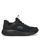 Buty dla chłopców - Sneakersy Skechers Bounder 403822L BBK Czarny - miniaturka - grafika 1