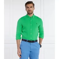 Koszule męskie - POLO RALPH LAUREN Lniana koszula | Slim Fit - miniaturka - grafika 1