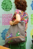 Torby i wózki na zakupy - Torba na zakupy Ptaszki - miniaturka - grafika 1