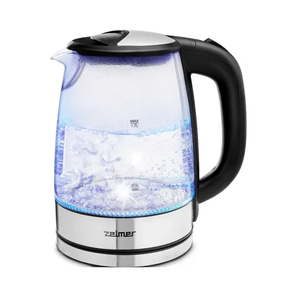 Czajnik Elektryczny Zelmer Zck8024 1,7l 2200w Inox Szkło Led Filtr