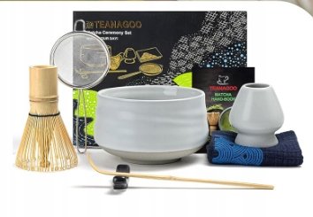 Teanagoo Zestaw Do Herbaty Matcha – Chasen, Chashaku I Pojemnik