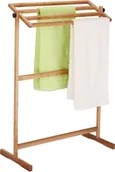 Ręczniki - relaxdays wieszak na ręczniki stojący orzech - miniaturka - grafika 1