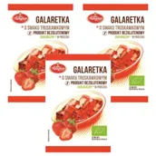 Galaretki - Amylon Galaretka truskawkowa bezglutenowa Zestaw 3 x 40 g Bio - miniaturka - grafika 1