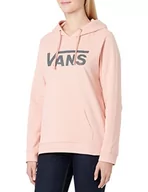 Bluzy damskie - Vans Damska bluza z kapturem z logo w kształcie litery V, Koralowa chmura asfaltowa, XL - miniaturka - grafika 1