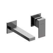 Baterie umywalkowe - Bateria umywalkowa podtynkowa Valvex Lima grafit szczotkowany 2419898 - miniaturka - grafika 1