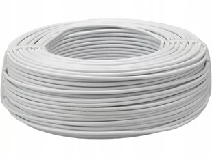 Elektrokabel Przewód instalacyjny H07V-U (DY) 2,5 biały /100m/ T0094 DY 1 X 2,5 BIAŁY - Przewody elektryczne - miniaturka - grafika 1