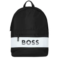 Plecaki - BOSS Logo Backpack J20366-09B, Czarne Plecak, pojemność: 15 L - miniaturka - grafika 1