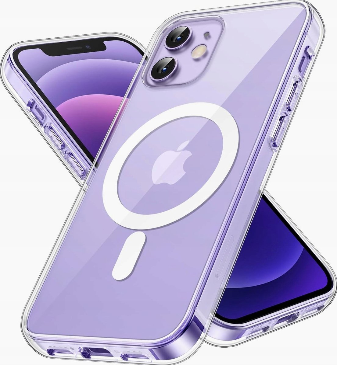 JETech Magnetyczna Etui dla iPhone 12 mini 5,4 Cala Kompatybilny z MagSafe Bezprzewodowy Ładowanie, Odporny Wstrząsy Case, Przezroczysty Tył, Odporn..