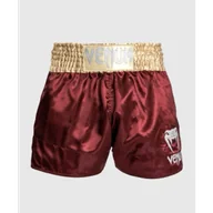 Spodnie sportowe męskie - Venum Spodenki Muay Thaï Classic Shorts Burgundy/Gold/White - miniaturka - grafika 1