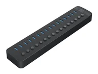 Adaptery i przejściówki - Orico 16x USB-A 3.0 z włącznikami - czarny CT2U3-16AB - miniaturka - grafika 1