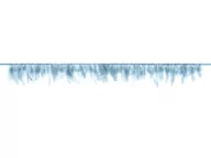 Dekoracje sali - Girlanda z piór jasnoniebieska - 100 cm - 1 szt. - miniaturka - grafika 1