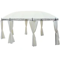 Parasole ogrodowe - vidaXL Altana ogrodowa kolor śmietankowy 530x350x265 cm 42138 - miniaturka - grafika 1