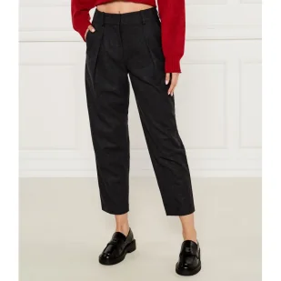 Armani Exchange Spodnie chino Regular Fit z dodatkiem wełny - Spodnie damskie - miniaturka - grafika 1