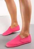 Trampki damskie - Fuksjowe Wsuwane Tenisówki Materiałowe Jaylisa - Renee - miniaturka - grafika 1