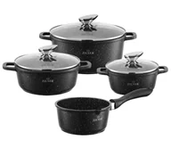 Zestawy garnków i patelni - SK GARNKI MARMUROWE 7 ELE. ZILNER ZL-7016-A emix - miniaturka - grafika 1