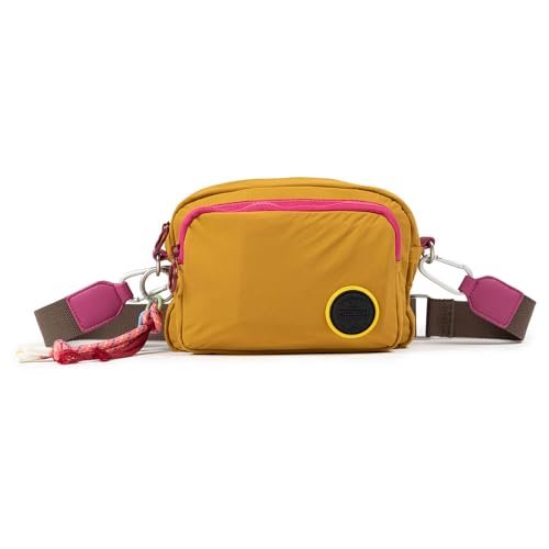 MUNICH Deep Recycled FW25 Crossbody Camera C/Honey, Torebki i plecaki damskie, Żółty